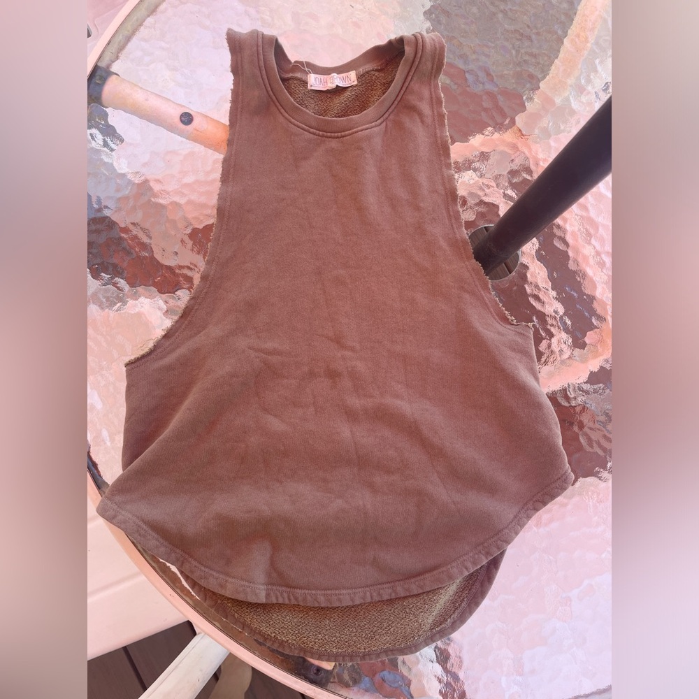 Joah Brown Olive Brown Colored Tank S/M